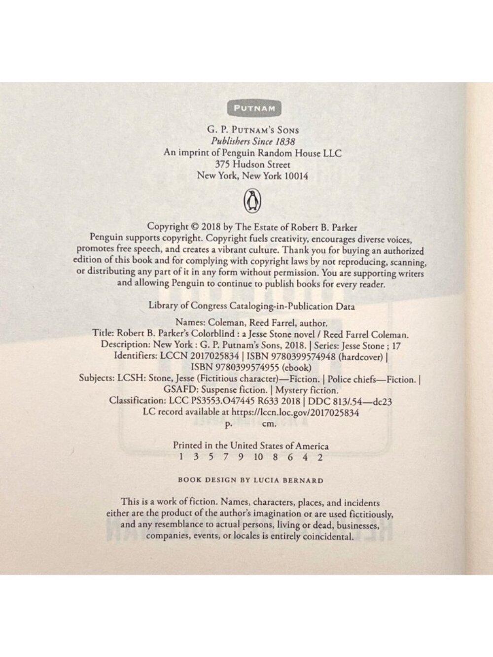 Robert B. Parkers Hardcover Set: Colorblind, The Bitterest Pill, Fools Paradise - Picture 4 of 16